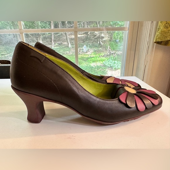 Camper Brand Twins Purple Shoes with Flowers - Picture 5 of 7
